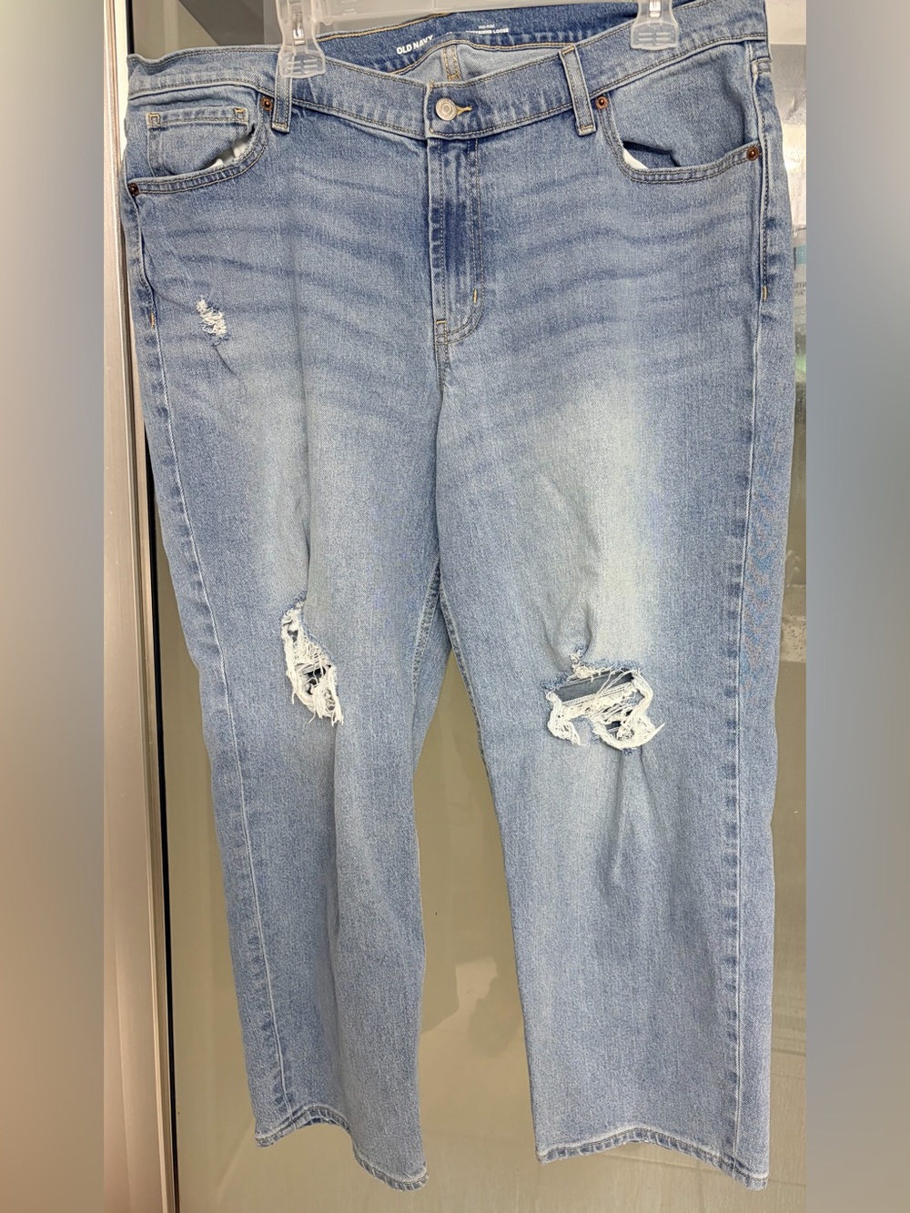 Old Navy Women’s Mid-Rise Boyfriend Loose Ankle Jeans Size 16